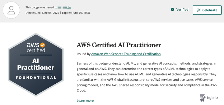 第一張 AI 證照 AIF-C01 考試準備心得｜AWS Certified AI Practitioner
